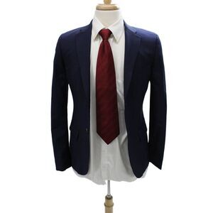 Jil Sander Mens Wool Blue Blazer Size 46